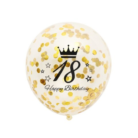 Balony z konfetti-18th birthday