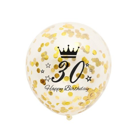 Balony z konfetti-30th birthday Balony z konfetti-30th birthday