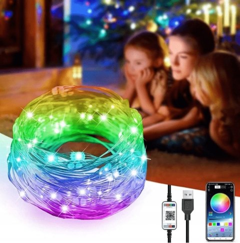 Lampki taśma led 10m usb sterowanie BLUETOOTH Lampki taśma led 10m usb sterowanie BLUETOOTH