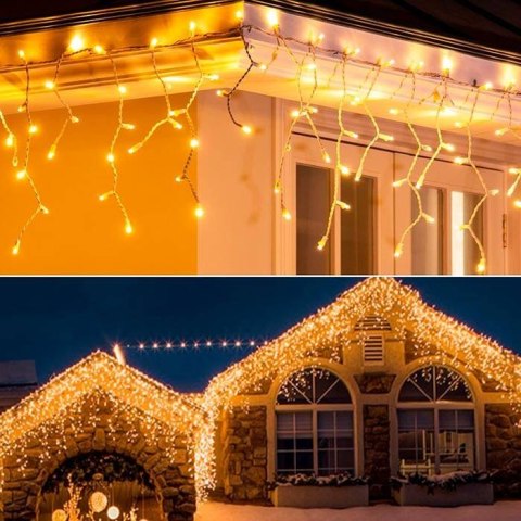 Sople 200 LED lampki choinkowe ciepły biały Sople 200 LED lampki choinkowe ciepły biały