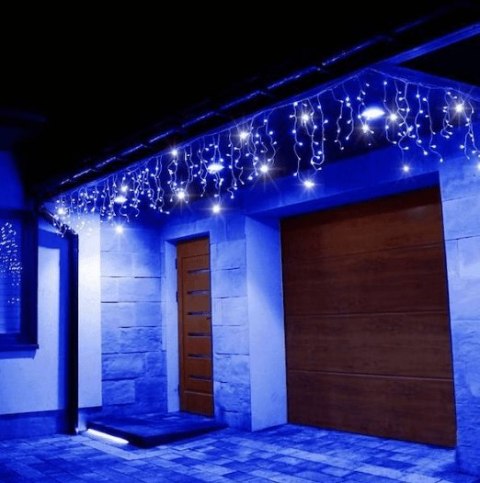 Sople 200 LED lampki choinkowe niebieski niebieskie